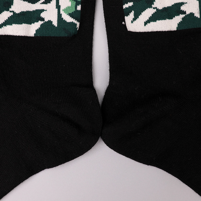 Níolón síoda sníofa bog bréige spandex 3D clóite jacquard fuaite de láimh stocaí fir an fhómhair agus an gheimhridh WSD2850