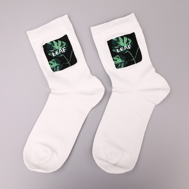 Níolón síoda sníofa bog bréige spandex 3D clóite jacquard fuaite de láimh stocaí fir an fhómhair agus an gheimhridh WSD2850