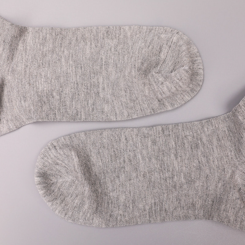 Níolón síoda sníofa bog bréige spandex 3D clóite jacquard fuaite de láimh stocaí fir an fhómhair agus an gheimhridh WSD2850
