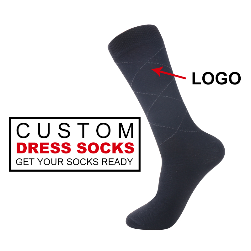 Glac le Seirbhísí OEM Breathable Solid Color Dress Sock Stocaí Gnó Mens Chustaim